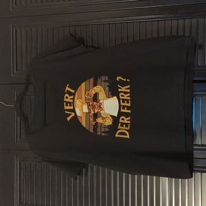 Black muppet chef T-shirt Vert Der Ferk curvy fit